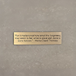 1 inch x 4 inch Custom Engraved Brass Plate